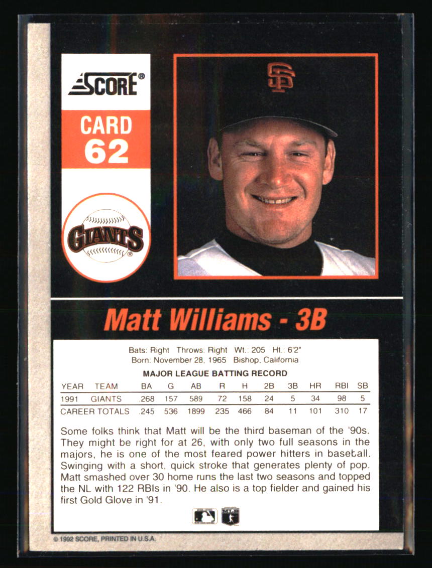 San Francisco Giants Baseball Cards - Choose from 100s Quantity Discount Part 4 - Picture 391 of 467