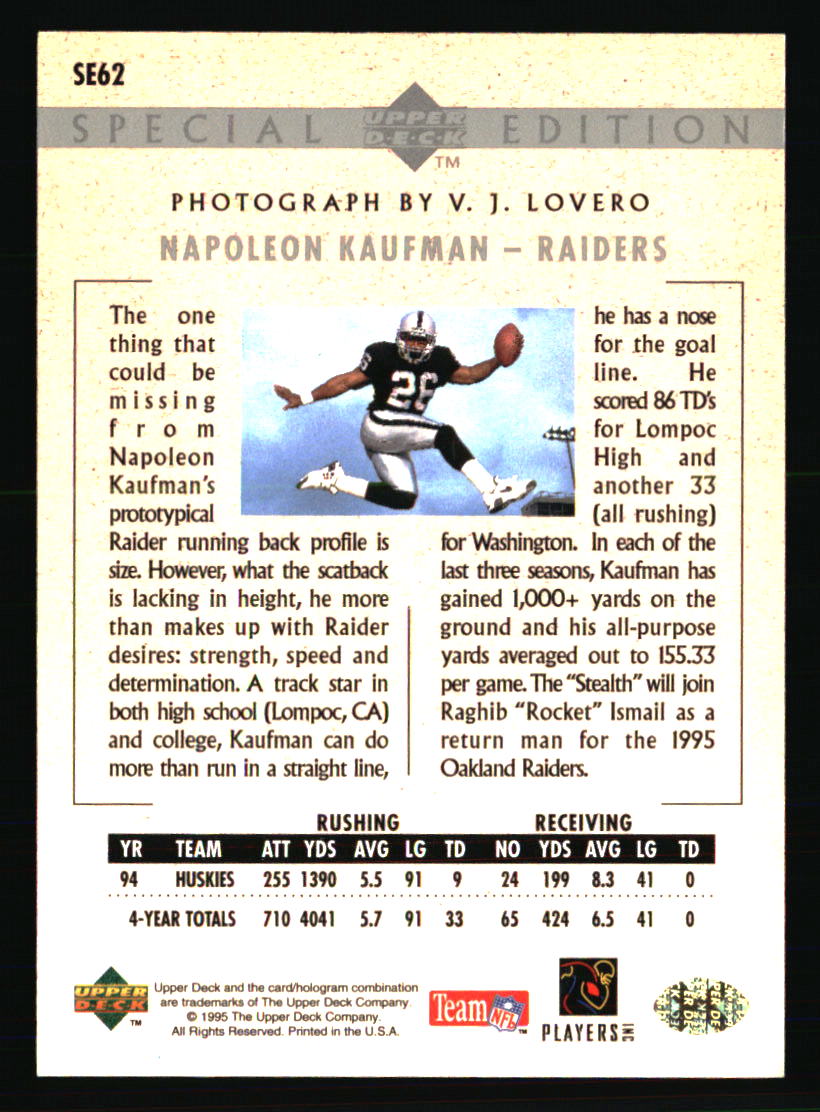 Tarjetas de fútbol americano Oakland Raiders - Elige entre 100 jugadores cantidad descuento - Parte 3 - Imagen 337 de 497