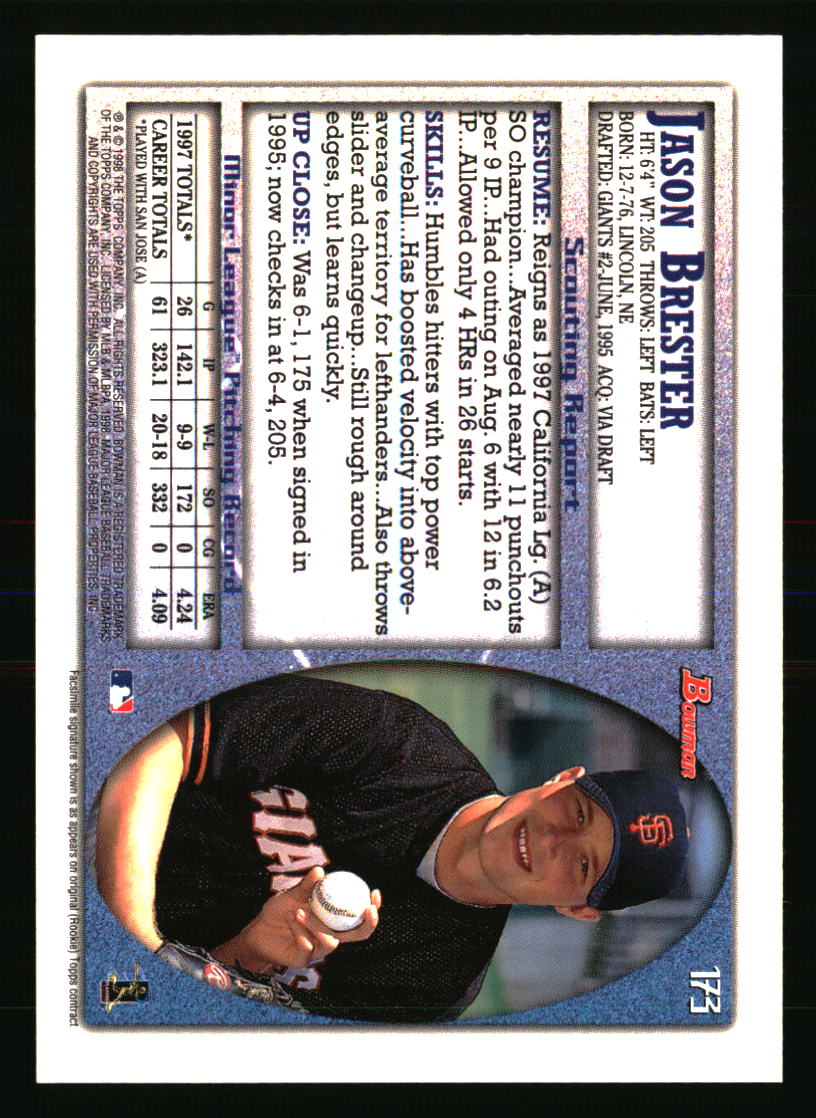 San Francisco Giants Baseball Cards - Choose from 100s Quantity Discount Part 4 - Picture 441 of 467