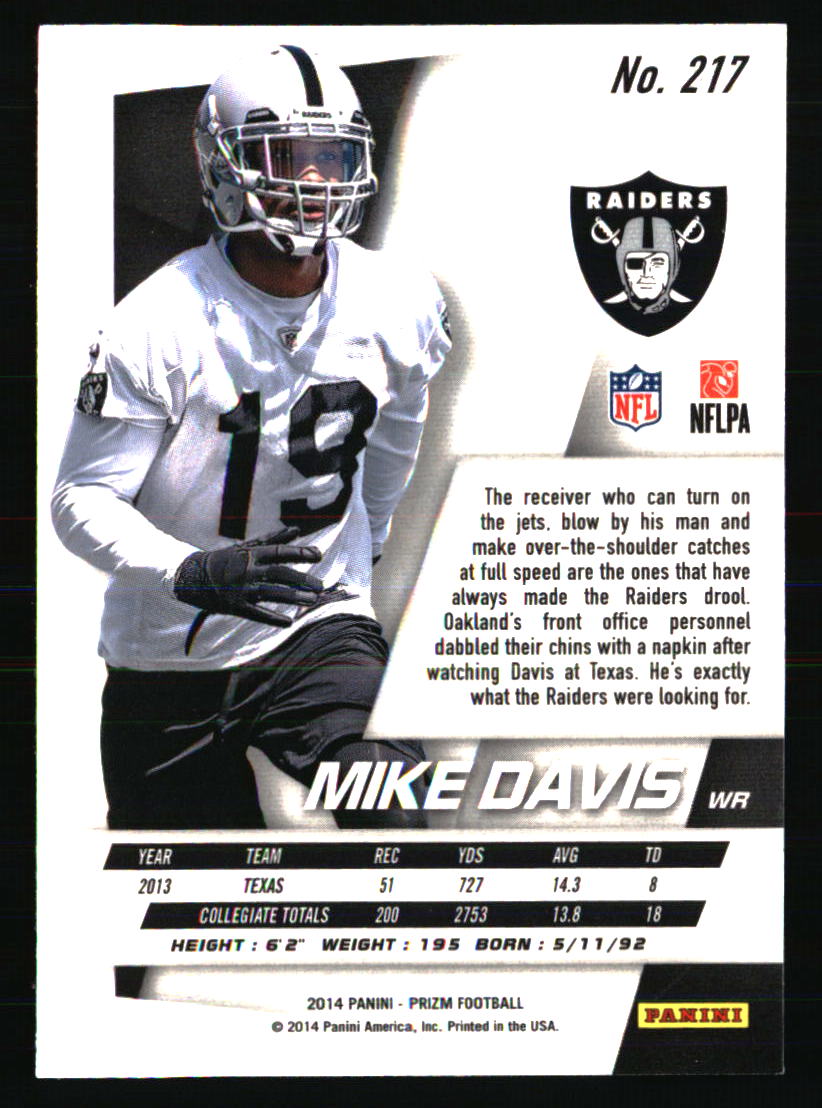 Tarjetas de fútbol americano Oakland Raiders - Elige entre 100 jugadores cantidad descuento - Parte 3 - Imagen 377 de 497
