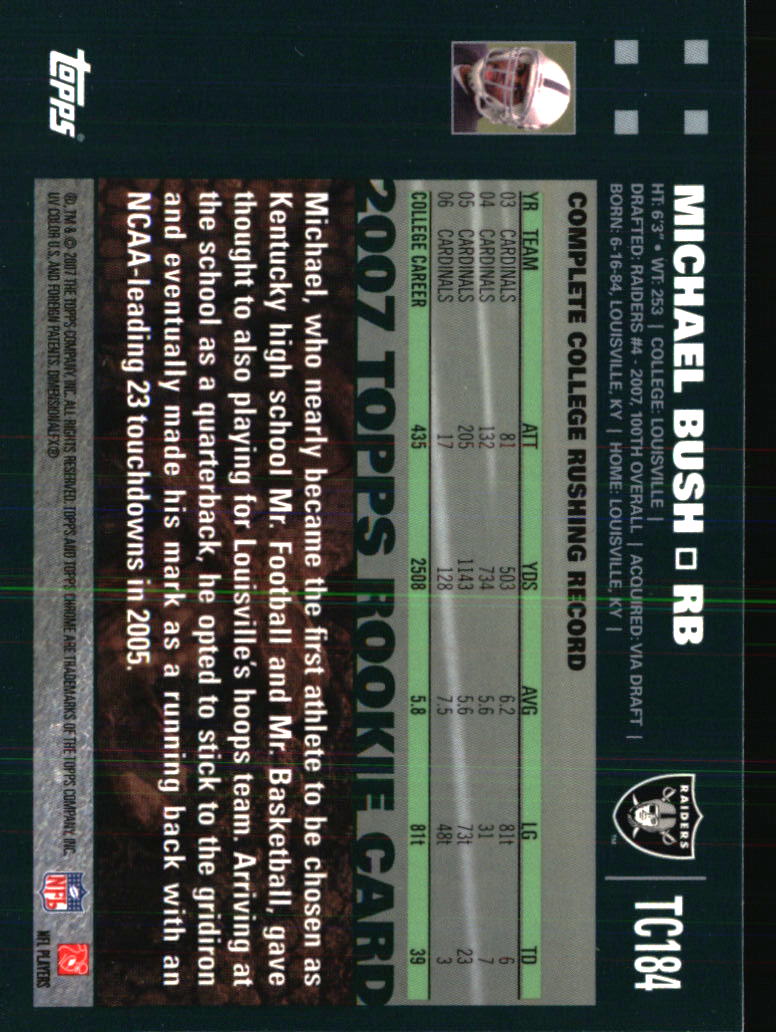 Tarjetas de fútbol americano Oakland Raiders - Elige entre 100 jugadores cantidad descuento - Parte 3 - Imagen 391 de 497