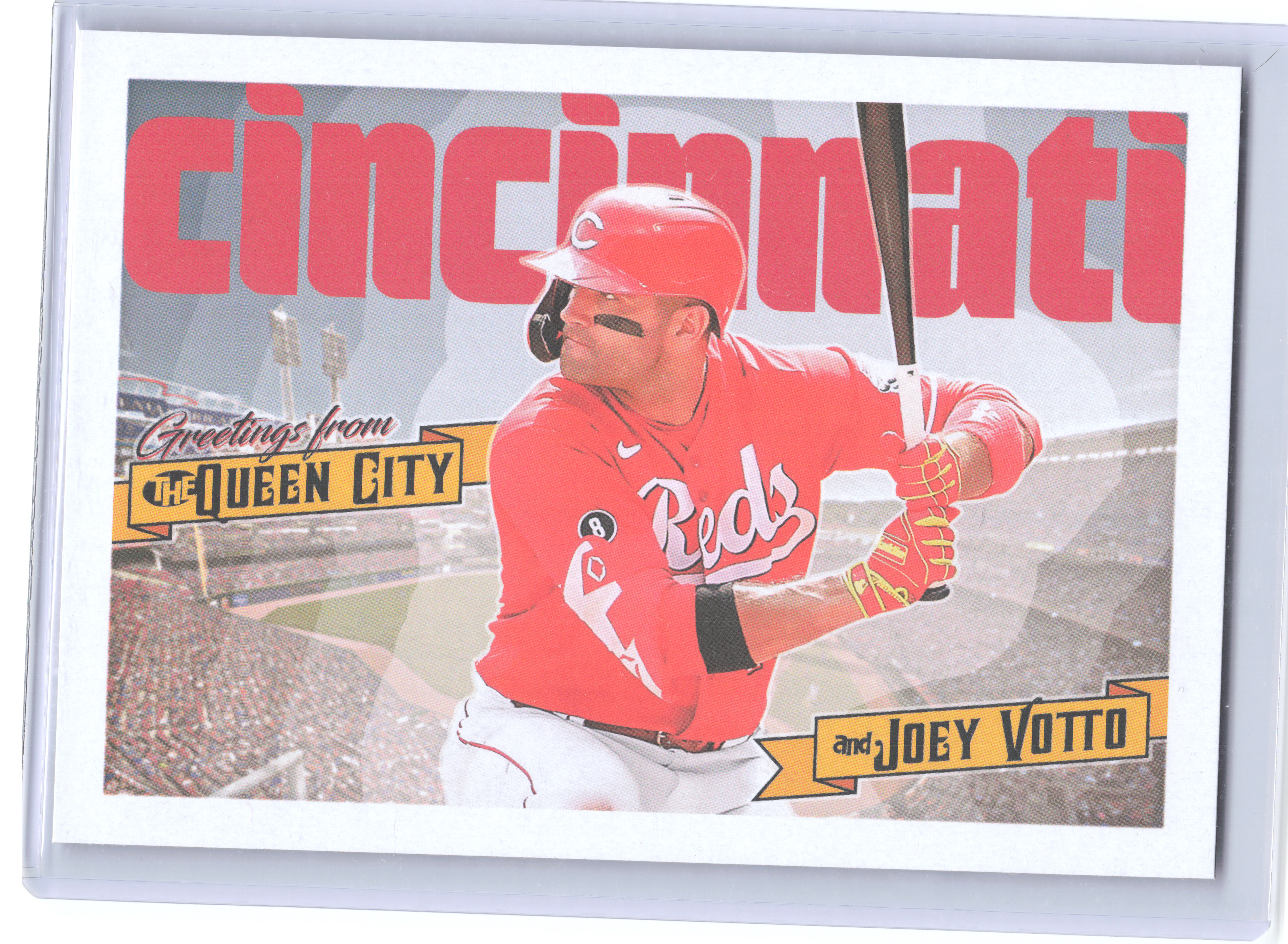 2022 Topps Archives Oversized Topps Postcards #OPC-7 Joey Votto Cincinnati Reds - Bild 1 von 2